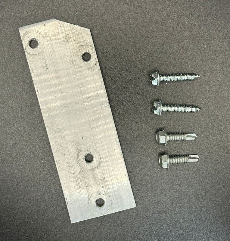 2" x 6" Framing Bracket w/ 2 - #14 x 1 Tek Screws & 2 - #14 x 1-1/4" Wood Screws