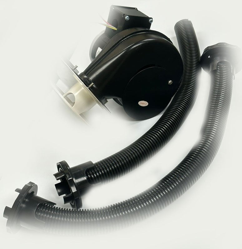 Inflation System with Blower, Mounting Bracket/Baffle & 2 - 18" Jumper Hoses
