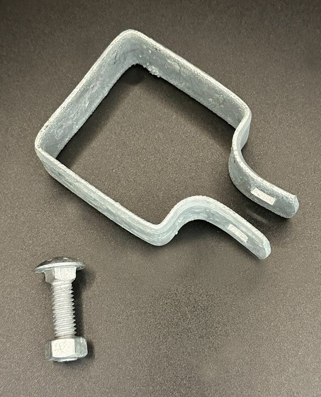 2" Square Band with 5/16" x 1-1/4" Galvanized Carriage Bolt & Nut