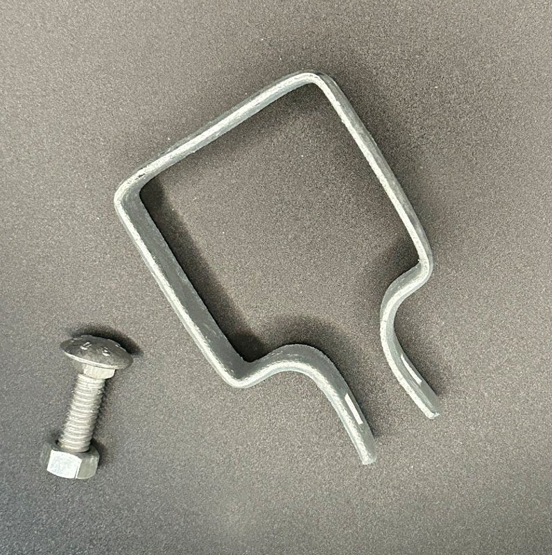 2-1/2" Square Band with 5/16" x 1-1/4" Galvanized Carriage Bolt & Nut