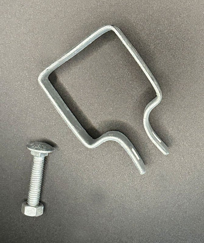 2" Square Band with 5/16" x 1-3/4" Galvanized Carriage Bolt & Nut