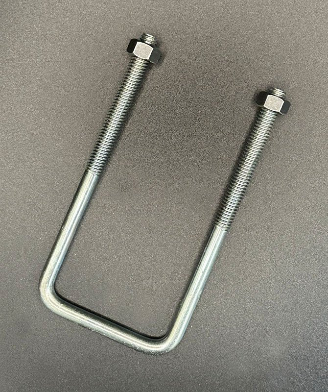 5/16" x 4-1/4" Zinc Lock "U" Bolt for Clipping System with Lock Nuts