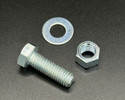 1/2" x 3-1/2"  Zinc Hex Bolt, Nut & Washer