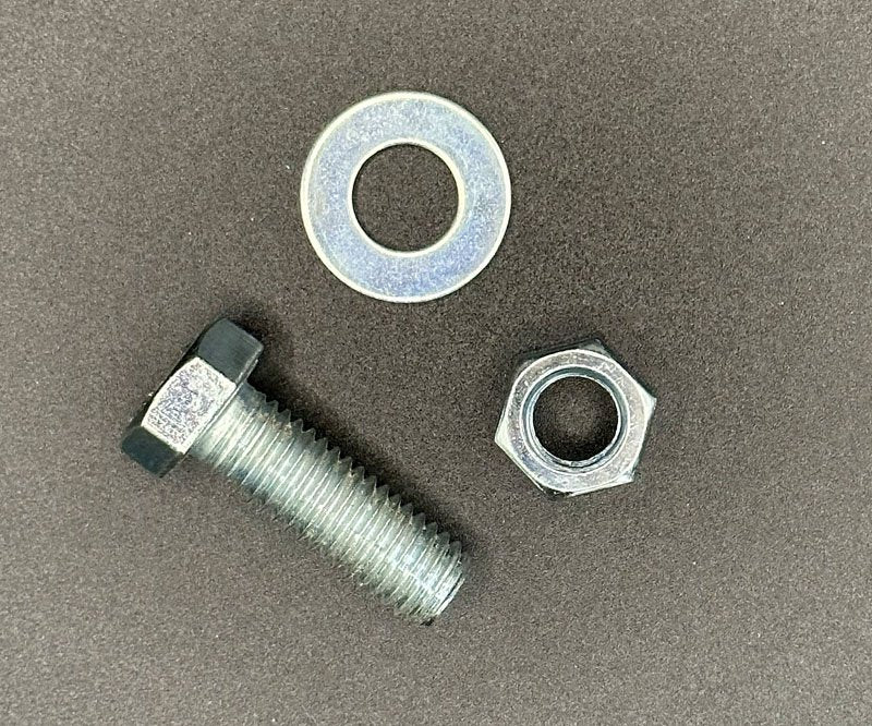 1/2" x 1-1/2"  Zinc Hex Bolt, Nut & Washer
