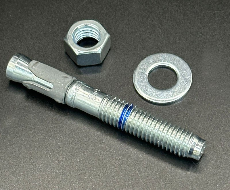 1/2" x 3-3/4" Concrete Anchor Bolt, Nut & Washer