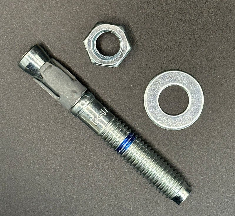 1/2" x 3-3/4" Concrete Anchor Bolt, Nut & Washer