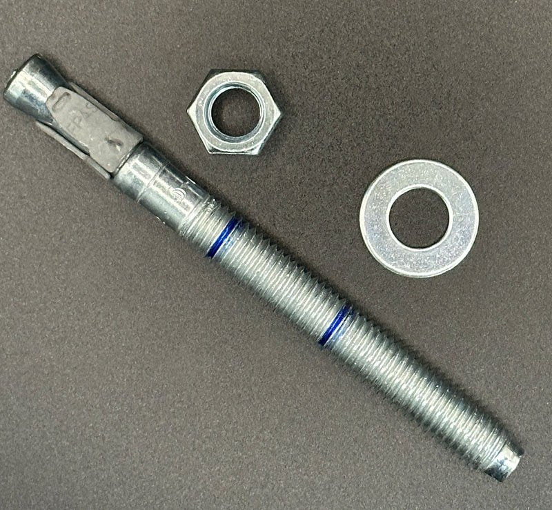 1/2" x 8-1/2" Concrete Anchor Bolt, Nut & Washer