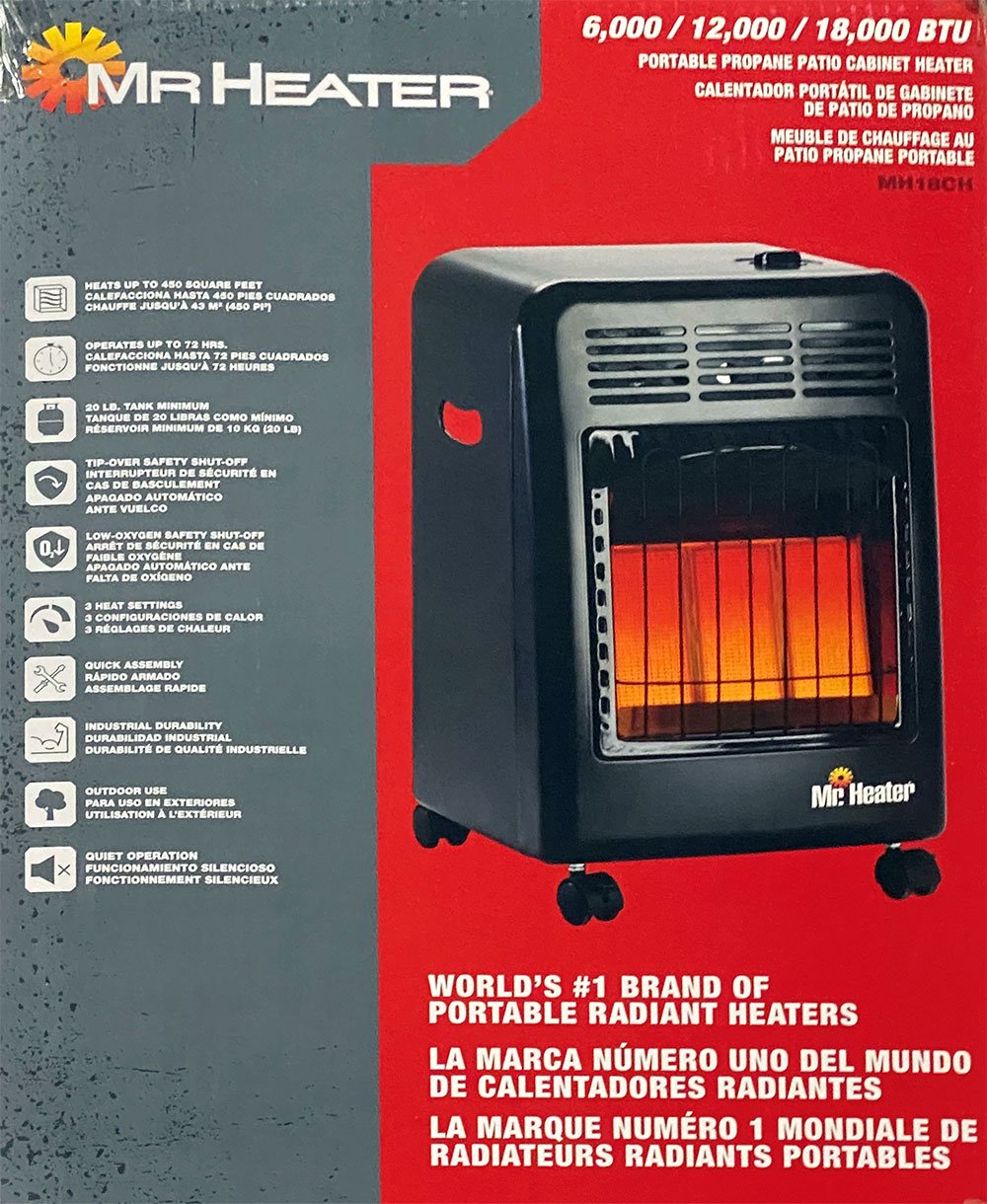 18,000 BTU Propane Heater